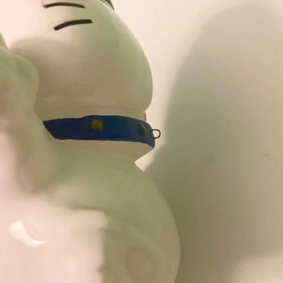 Vintage Ceramic Dog Coin Bank Victor Musical  Industries Inc 6.5 Inch Figurine - Picture 11 of 16